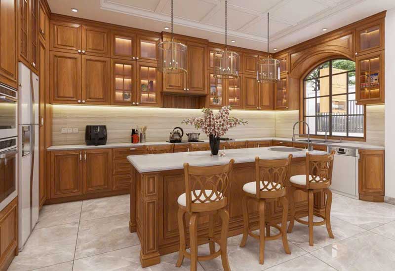 Tủ bếp tân cổ điển